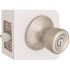 Tulip Entry Door Knob 2.375 and 2.75in. Backset Grade 3 Satin Nickel