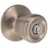 Tulip Entry Door Knob 2.375 and 2.75in. Backset Grade 3 Satin Nickel