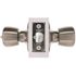 Tulip Entry Door Knob 2.375 and 2.75in. Backset Grade 3 Satin Nickel