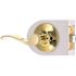 Wave Passage Door Lever 2-3/8" and 2-3/4" Backset Grade 3 Bright Brass 6-Pack
