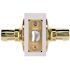 Wave Passage Door Lever 2-3/8" and 2-3/4" Backset Grade 3 Bright Brass 6-Pack