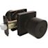 Contemporary Entry Door Knob 2-3/8" and 2-3/4" Backset Grade 3 Matte Black