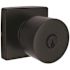 Contemporary Entry Door Knob 2-3/8" and 2-3/4" Backset Grade 3 Matte Black