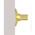 Wave Dummy Door Lever Right Handed Bright Brass