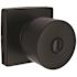 Contemporary Privacy Bed/Bath Door Knob 2-3/8" and 2-3/4" Backset Grade 3 Matte Black