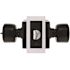 Contemporary Privacy Bed/Bath Door Knob 2-3/8" and 2-3/4" Backset Grade 3 Matte Black