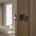 Contemporary Privacy Bed/Bath Door Knob 2-3/8" and 2-3/4" Backset Grade 3 Matte Black