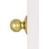 Round Dummy Door Knob Bright Brass