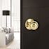 Round Dummy Door Knob Bright Brass