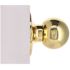 Round Dummy Door Knob Bright Brass