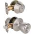 Tulip Deadbolt and Entry Combo Pack 2-3/8" and 2-3/4" Backset Grade 3 Satin Chrome