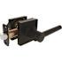 Modern Passage Door Lever 2-3/8" and 2-3/4" Backset Grade 3 Matte Black 6-Pack