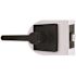 Modern Passage Door Lever 2-3/8" and 2-3/4" Backset Grade 3 Matte Black 6-Pack