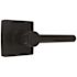 Modern Passage Door Lever 2-3/8" and 2-3/4" Backset Grade 3 Matte Black 6-Pack