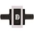 Modern Passage Door Lever 2-3/8" and 2-3/4" Backset Grade 3 Matte Black 6-Pack