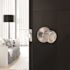 Tulip Passage Hall/Closet Door Knob 2-3/8" and 2-3/4" Backset Grade 3 Satin Nickel 6-Pack