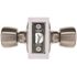 Tulip Passage Hall/Closet Door Knob 2-3/8" and 2-3/4" Backset Grade 3 Satin Nickel 6-Pack