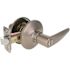 Straight Privacy Lever 2-3/8" and 2-3/4" Backset Grade 3 Satin Nickel