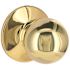 Round Passage Hall/Closet Door Knob 2-3/8" and 2-3/4" Backset Grade 3 Bright Brass