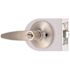 Straight Privacy Door Lever 2-3/8" and 2-3/4" Backset Grade 3 Satin Stainless Steel 6-Pack