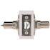 Straight Privacy Door Lever 2-3/8" and 2-3/4" Backset Grade 3 Satin Stainless Steel 6-Pack