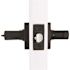 Modern Entry Door Lever 2-3/8" and 2-3/4" Backset Grade 3 Matte Black