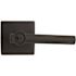 Modern Entry Door Lever 2-3/8" and 2-3/4" Backset Grade 3 Matte Black