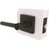 Modern Entry Door Lever 2-3/8" and 2-3/4" Backset Grade 3 Matte Black