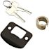 Modern Entry Door Lever 2-3/8" and 2-3/4" Backset Grade 3 Matte Black