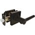 Modern Entry Door Lever 2-3/8" and 2-3/4" Backset Grade 3 Matte Black