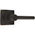 Modern Entry Door Lever 2-3/8" and 2-3/4" Backset Grade 3 Matte Black