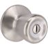 Tulip Privacy Bed/Bath Door Knob 2-3/8" and 2-3/4" Backset Grade 3 Satin Chrome 6-Pack