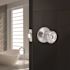 Tulip Privacy Bed/Bath Door Knob 2-3/8" and 2-3/4" Backset Grade 3 Satin Chrome 6-Pack
