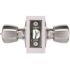 Tulip Privacy Bed/Bath Door Knob 2-3/8" and 2-3/4" Backset Grade 3 Satin Chrome 6-Pack