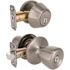 Tulip Deadbolt and Entry Combo Pack 2-3/8 and 2-3/4" Backset Grade 3 Satin Nickel