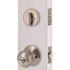 Flat Ball Deadbolt and Entry Combo Pack 2-3/8" and 2-3/4" Backset Grade 3 Satin Nickel