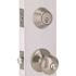 Flat Ball Deadbolt and Entry Combo Pack 2-3/8" and 2-3/4" Backset Grade 3 Satin Nickel