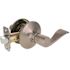Wave Passage Door Lever 2-3/8" and 2-3/4" Backset Grade 3 Satin Nickel