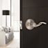 Wave Passage Door Lever 2-3/8" and 2-3/4" Backset Grade 3 Satin Nickel