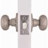 Flat Ball Passage Hall/Closet Door Knob 2-3/8" and 2-3/4" Backset Grade 3 Satin Nickel