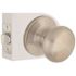 Flat Ball Passage Hall/Closet Door Knob 2-3/8" and 2-3/4" Backset Grade 3 Satin Nickel