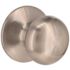 Flat Ball Passage Hall/Closet Door Knob 2-3/8" and 2-3/4" Backset Grade 3 Satin Nickel