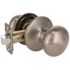 Flat Ball Passage Hall/Closet Door Knob 2-3/8" and 2-3/4" Backset Grade 3 Satin Nickel