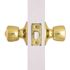 Tulip Entry Door Knob 2-3/8" and 2-3/4" Backset Grade 3 Bright Brass