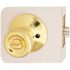 Tulip Entry Door Knob 2-3/8" and 2-3/4" Backset Grade 3 Bright Brass