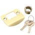 Tulip Entry Door Knob 2-3/8" and 2-3/4" Backset Grade 3 Bright Brass