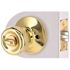 Tulip Entry Door Knob 2-3/8" and 2-3/4" Backset Grade 3 Bright Brass