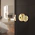 Tulip Entry Door Knob 2-3/8" and 2-3/4" Backset Grade 3 Bright Brass