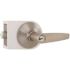 Straight Entry Door Lever 2-3/8" and 2-3/4" Backset Grade 3 Satin Stainless Steel