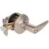 Straight Entry Door Lever 2-3/8" and 2-3/4" Backset Grade 3 Satin Stainless Steel